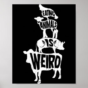 Heren vegan plantaardig dieet vegan prestatie poster