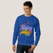 HEREN VERFSPATTERS LESSEN LEREN SWEATSHIRT (Voorkant volledig)
