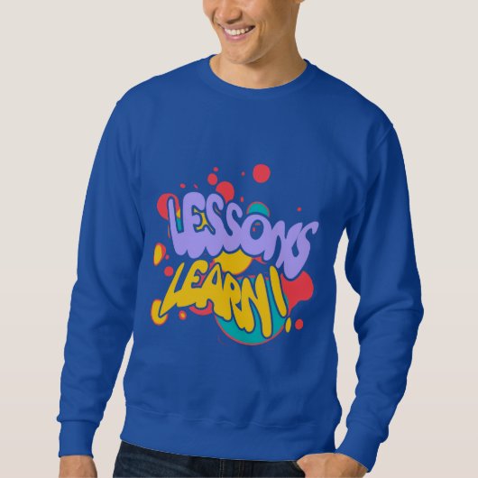 HEREN VERFSPATTERS LESSEN LEREN SWEATSHIRT (Voorkant)