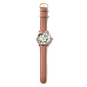 Heren vintage horloge in roze goud (Bandje)
