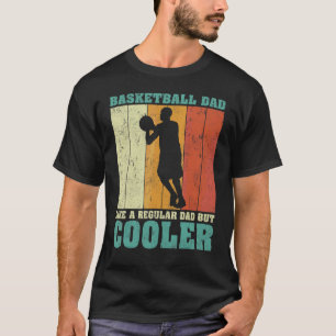 Heren Vintage Retro Basketbal Vader Als Een Gewone T-shirt