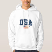 Heren Vlag VS Hoodie (Voorkant)