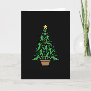 Heren Voetbal Kerstboom Kaart