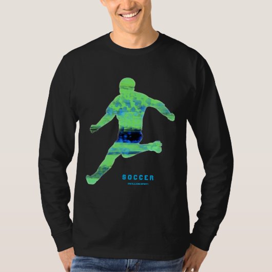 Heren Voetbalspeler T-shirt (Voorkant)