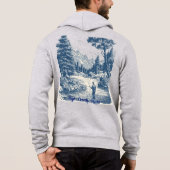 Heren volwassenen ritssluiting Hoodie (Achterkant)