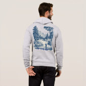 Heren volwassenen ritssluiting Hoodie (Achterkant volledig)