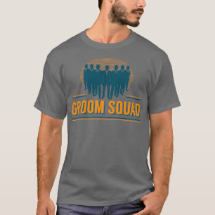 Heren vrijgezellenfeest bruidegom squad bruidsjonk t-shirt