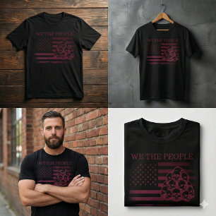 Heren We The People Amerikaanse Vlag T-Shirt