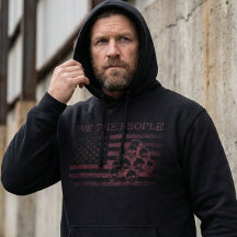 Heren We The People Amerikaanse Vlag Zwart Hoodie
