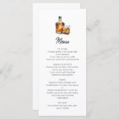 Heren Whiskey & Sigaar Menu (Voorkant / Achterkant)