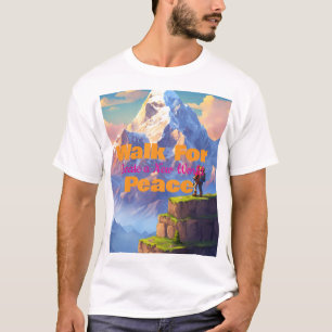 Heren XL “Loop Voor Vrede” T-Shirt Casual Wear