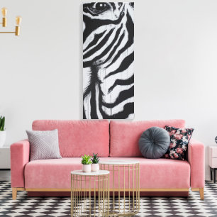 Heren Zebra Wilde Dieren Afrikaanse Jungle Origine Canvas Afdruk