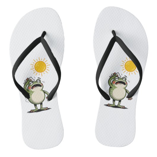 Heren Zen Frog Sunny Day Flip-Flops - Relaxed Teenslippers (Voetbed)