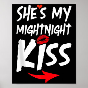 Heren Zij Is Mijn Middernacht Kus Gelukkig Nieuwja Poster
