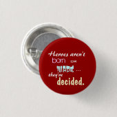 Heren zijn niet geboren ronde button 3,2 cm (Voorkant /achterkant)