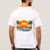 Heren zomer overhemd t-shirt (Achterkant)