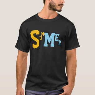 Heren Zomer Vibes Grafische T-shirt Minimalistisch