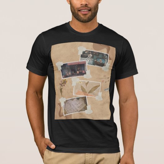 Heren zwarte t-shirt (Voorkant)