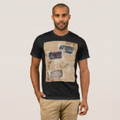 Heren zwarte t-shirt (Voorkant volledig)
