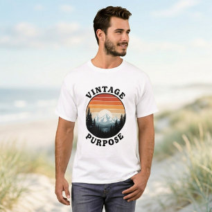 Heren Zwarte T-Shirt - Vintage Quote, Trendy