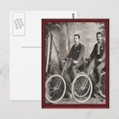 herenfietsen briefkaart (Voorkant / Achterkant)