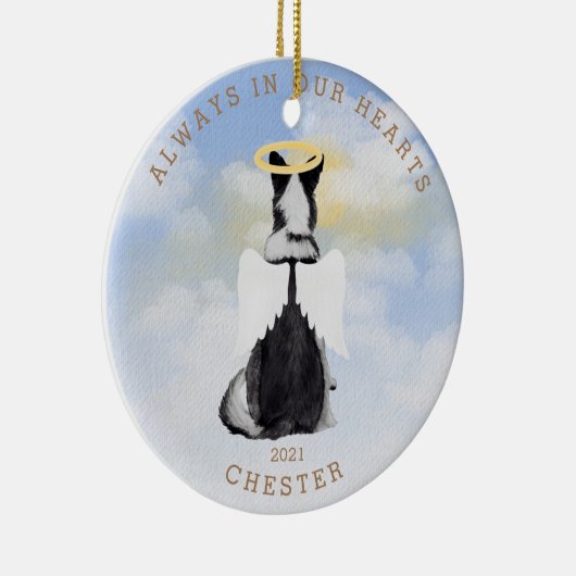 herengel honden vleugels foto keramisch sierbloem keramisch ornament (Rechts)