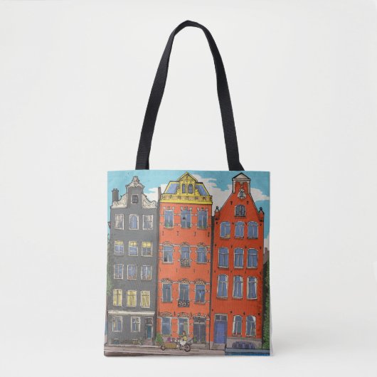 Herengracht Canal Amsterdam Nederland Tote Bag (Voorkant)