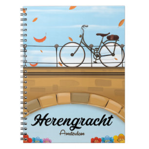 Herengracht Kanaal Amsterdam Reisposter Notitieboek