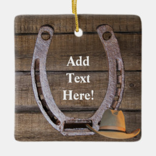 Herenhoed Cowboyhoed Keramisch Ornament
