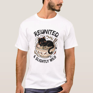 Herenig en een beetje wild Kawaii familie ontwerp T-shirt