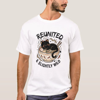Herenig en een beetje wild Kawaii familie ontwerp T-shirt