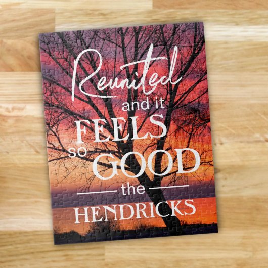 Herenigd en het voelt zo goed citaat Puzzle Legpuzzel