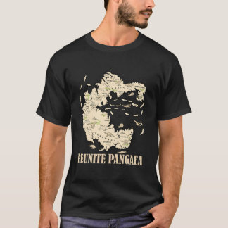 Herenigd Pangaea Wereldkaart Geschiedenis Funny Ge T-shirt