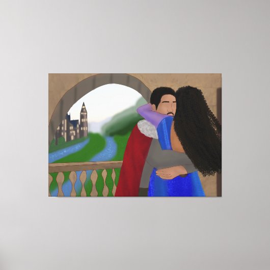 herenigd | Prinses en prins | sprookje Canvas Afdruk (Voorkant)