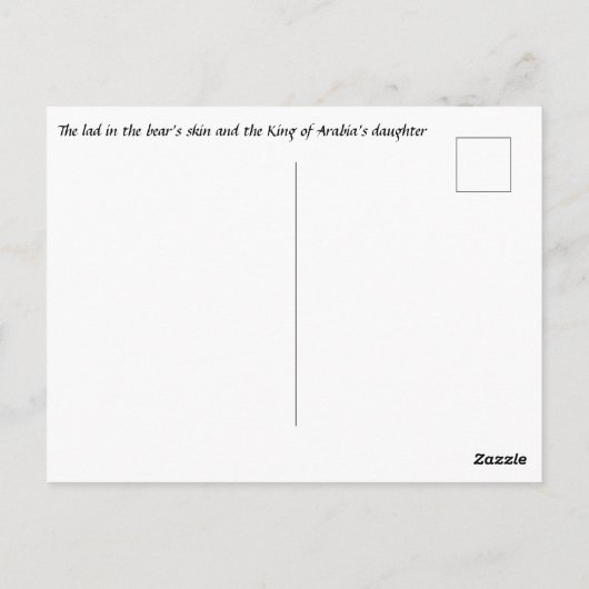 Herenigde geliefden omarmen Art Nouveau-illustrati Briefkaart (Achterkant)