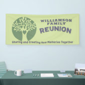 Hereniging familiestructuur delen herinneringen spandoek (Beurs)