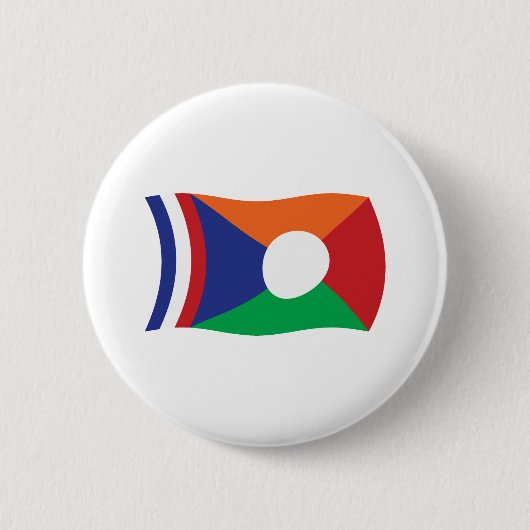 Herenigingsvlag Knop Ronde Button 5,7 Cm (Voorkant)