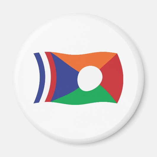 Herenigingsvlagmagneet Magneet (Voorkant)