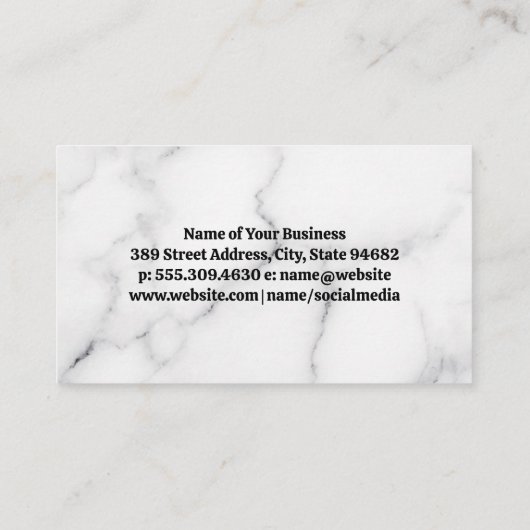 Herenkap Tools | Zijkant Kapsel Visitekaartje (Achterkant)