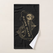 Herenkapper in Victoriaanse stijl Handdoek (Handdoek)