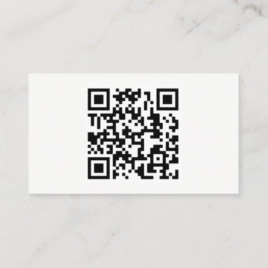 Herenkapper QR-code visitekaartje (Achterkant)