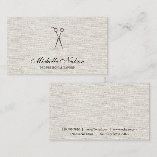 Herenkapper | Stylist Visitekaartje (Voorkant / Achterkant)