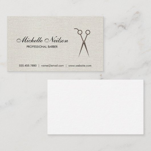 Herenkapper | Stylist Visitekaartje (Voorkant / Achterkant)