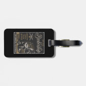 Herenkapsalon Retro Kapsels Scheertjes Bagagelabel (Achterkant horizontaal)