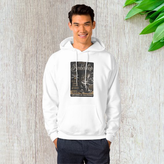 Herenkapsalon Retro Kapsels Scheertjes Hoodie