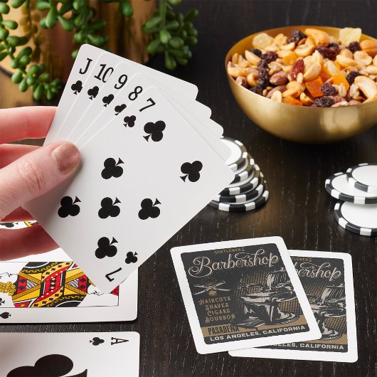 Herenkapsalon Retro Kapsels Scheertjes Pokerkaarten