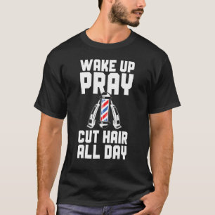Herenkapsalon Wakker Worden Bidden Haar Knippen El T-shirt