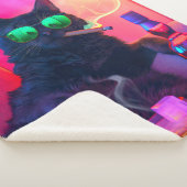 Herenkat drinkt Whiskey | Grappige Bar Sherpa Deken (3/4)