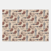 herenman met opening bovenaan inpakpapier vel (Voorkant 3)