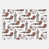 herenman met opening bovenaan inpakpapier vel (Voorkant 2)